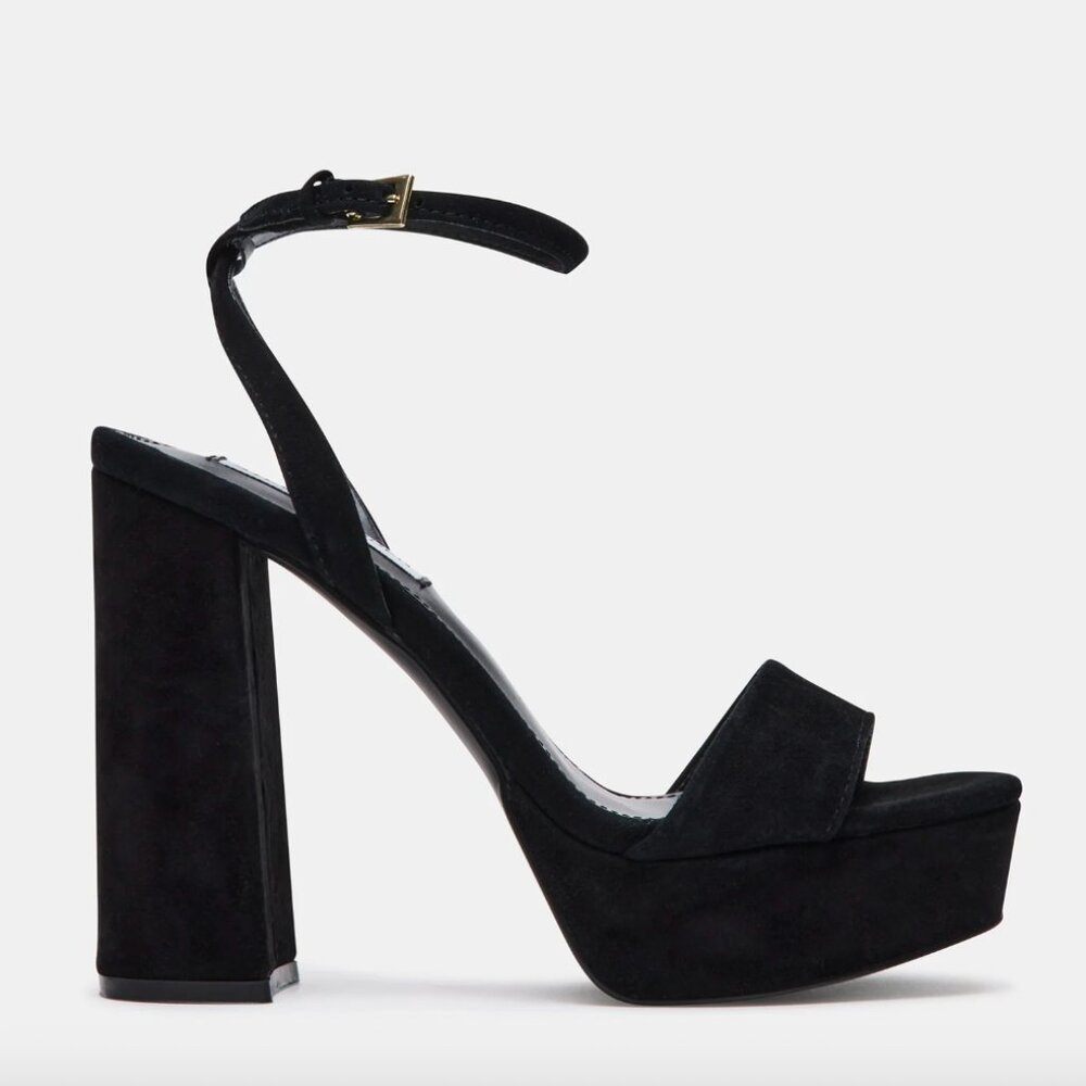 Steve Madden Black Platform Heels